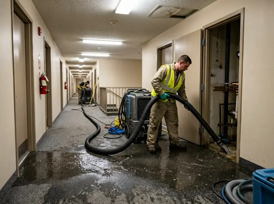 multi-unit-apartment-hallway-f-005 — frequently asked questions, Emergency Burst Pipe Water Extraction & Removal in Del City…